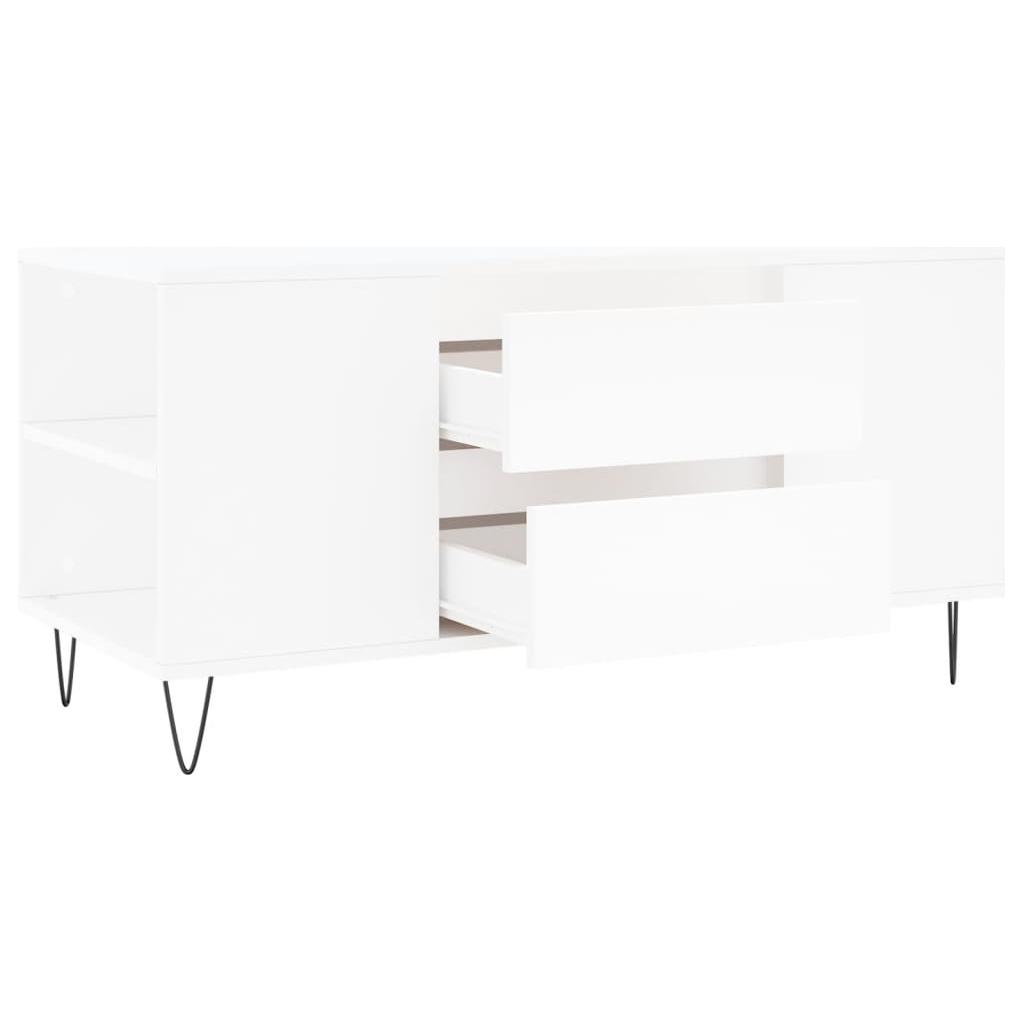 Kavos staliukas, baltas, 102x44,5x50cm, apdirbta mediena