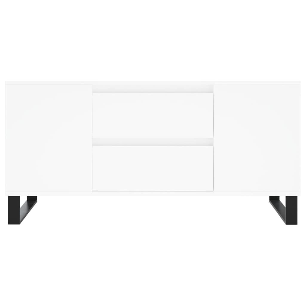 Kavos staliukas, baltas, 102x44,5x50cm, apdirbta mediena