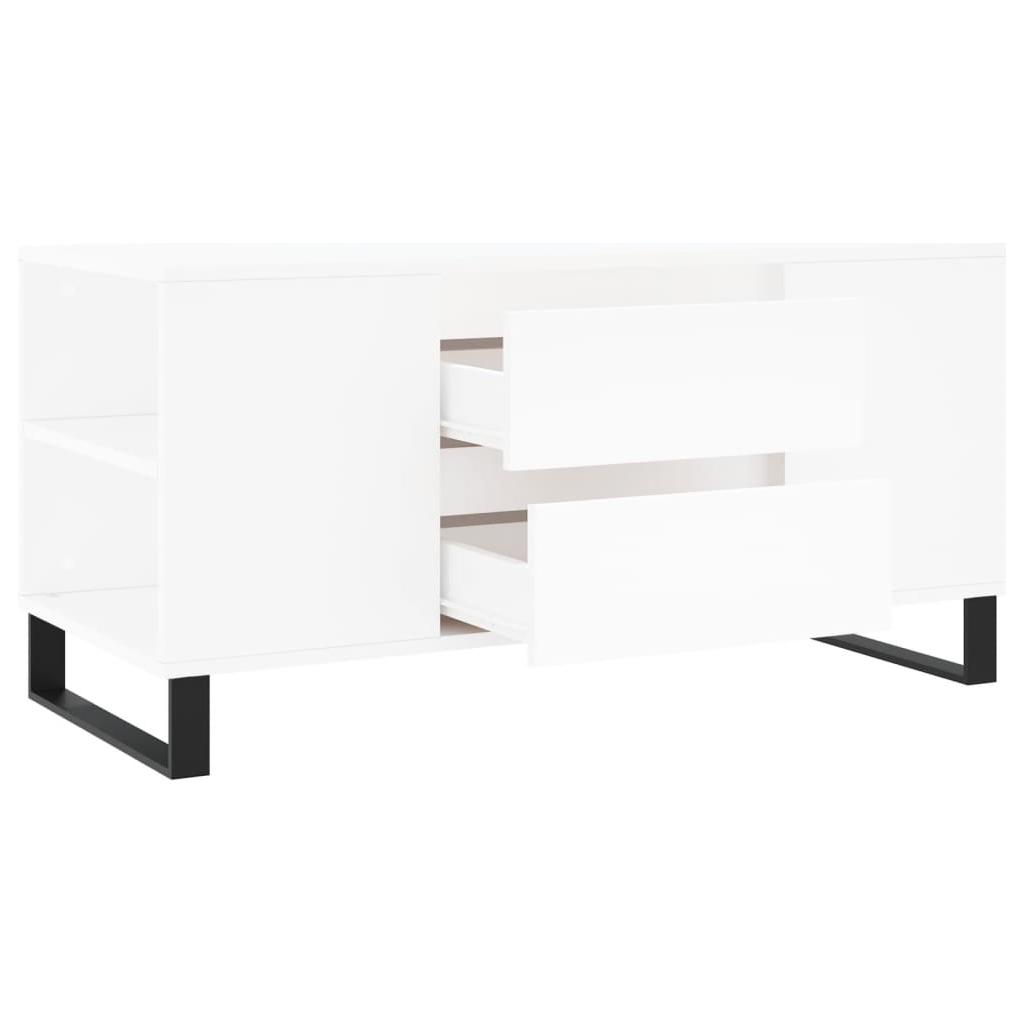 Kavos staliukas, baltas, 102x44,5x50cm, apdirbta mediena