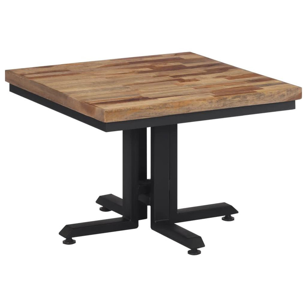 Kavos staliukas, 55x55x40cm, perdirbta tikmedžio mediena