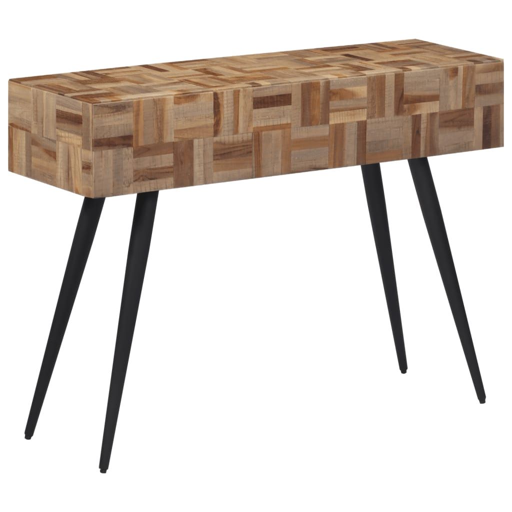 Konsolinis staliukas, 110x34x80cm, perdirbta tikmedžio mediena