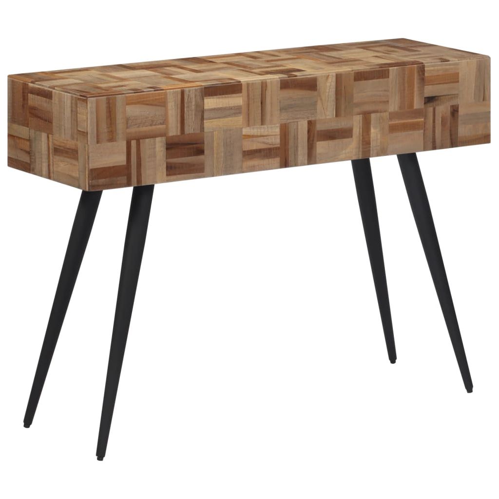 Konsolinis staliukas, 110x34x80cm, perdirbta tikmedžio mediena