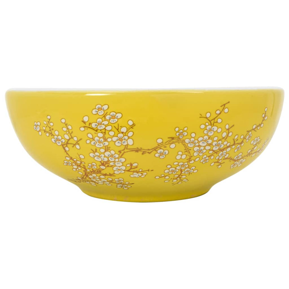 Praustuvas COUNTER, baltas/geltonas, 41 cm.