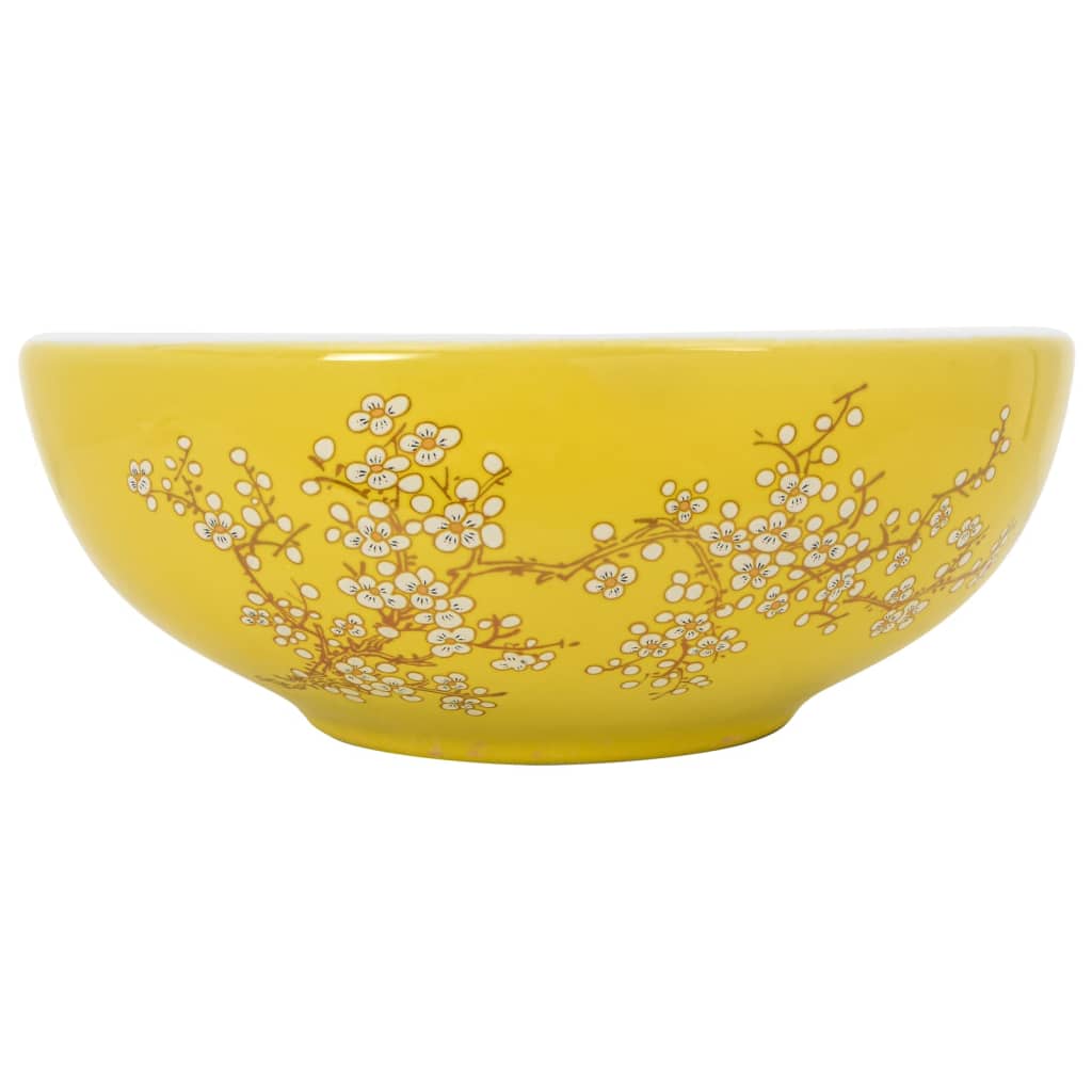 Praustuvas COUNTER, baltas/geltonas, 41 cm.