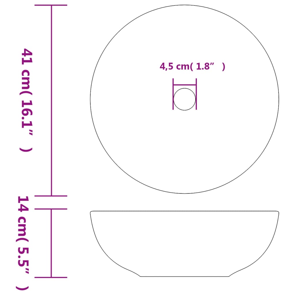 Praustuvas COUNTER, įvairių spalvų, 41 cm.