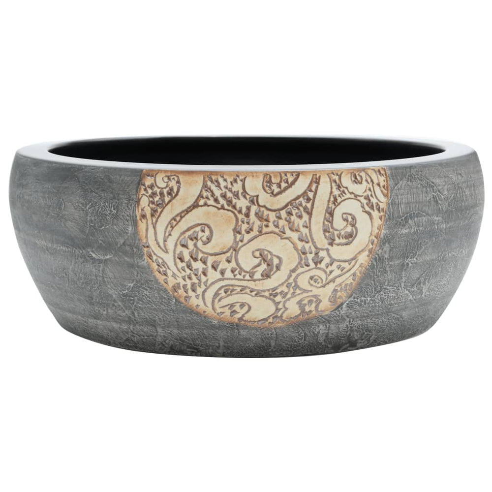 Praustuvas COUNTER, juodas/rudas, 41 cm.