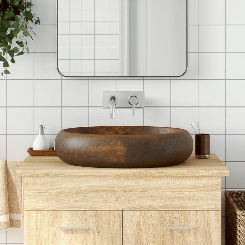 Praustuvas VINTAGE, rudas, 59 cm.