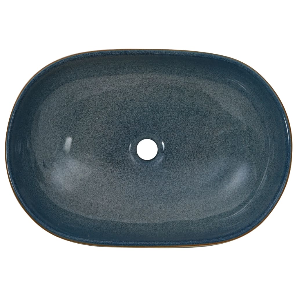 Praustuvas VINTAGE, smėlio/mėlynas, 59 cm.