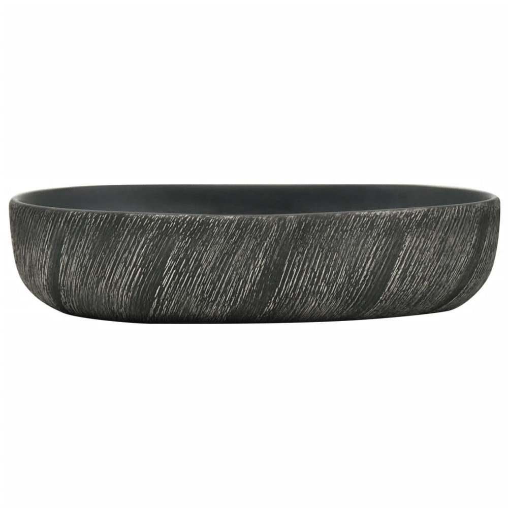 Praustuvas GORGEOUS, 59cm. juoda/pilka keramika