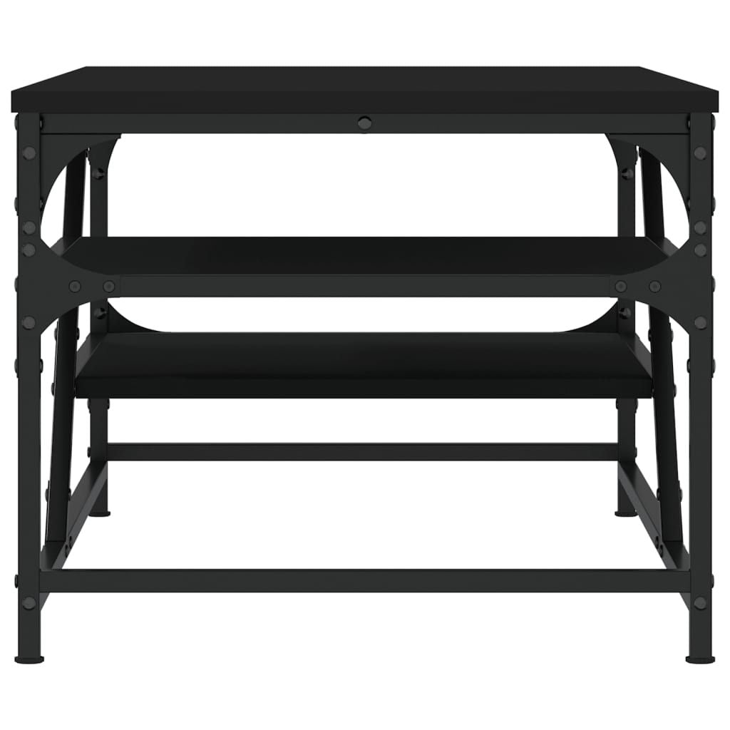 Kavos staliukas, juodos spalvos, 100x49x40cm, apdirbta mediena