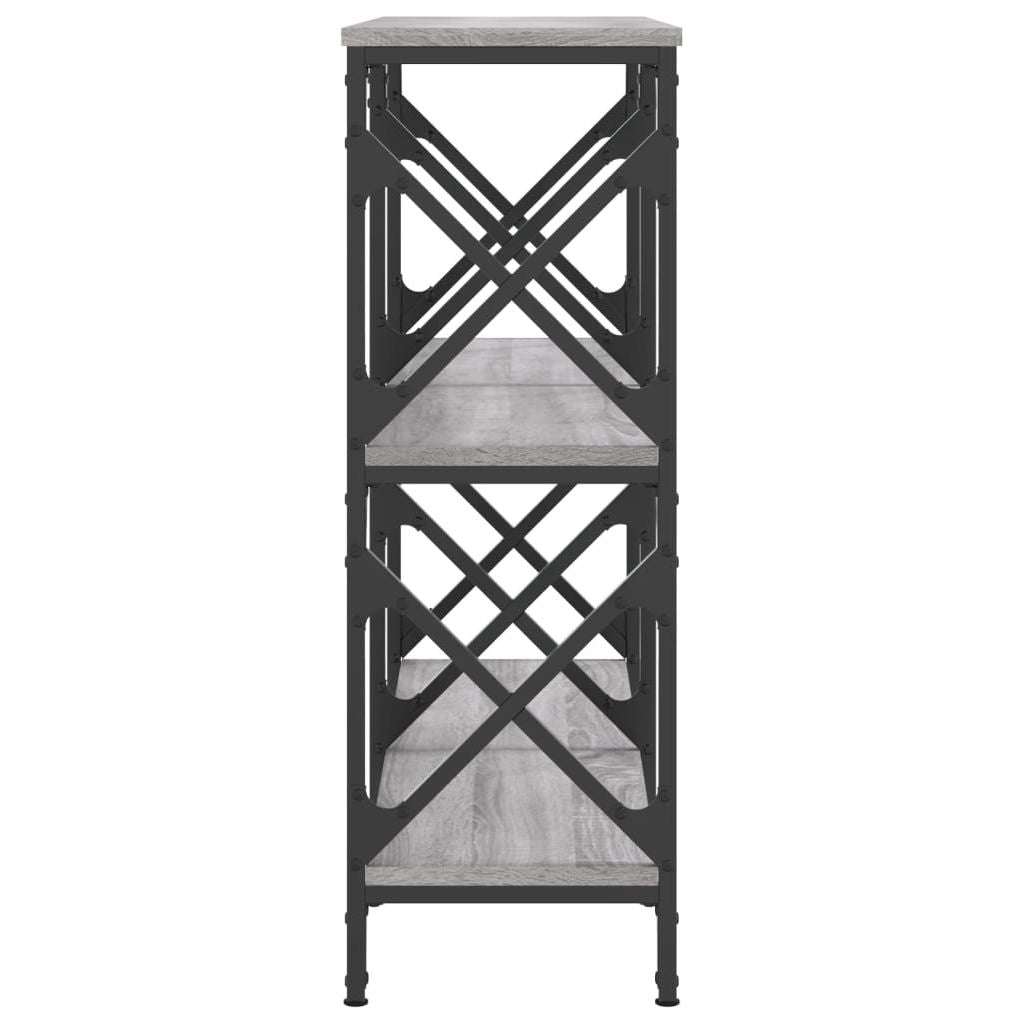 Konsolinis staliukas, pilkas ąžuolo, 100x28x80,5cm, mediena