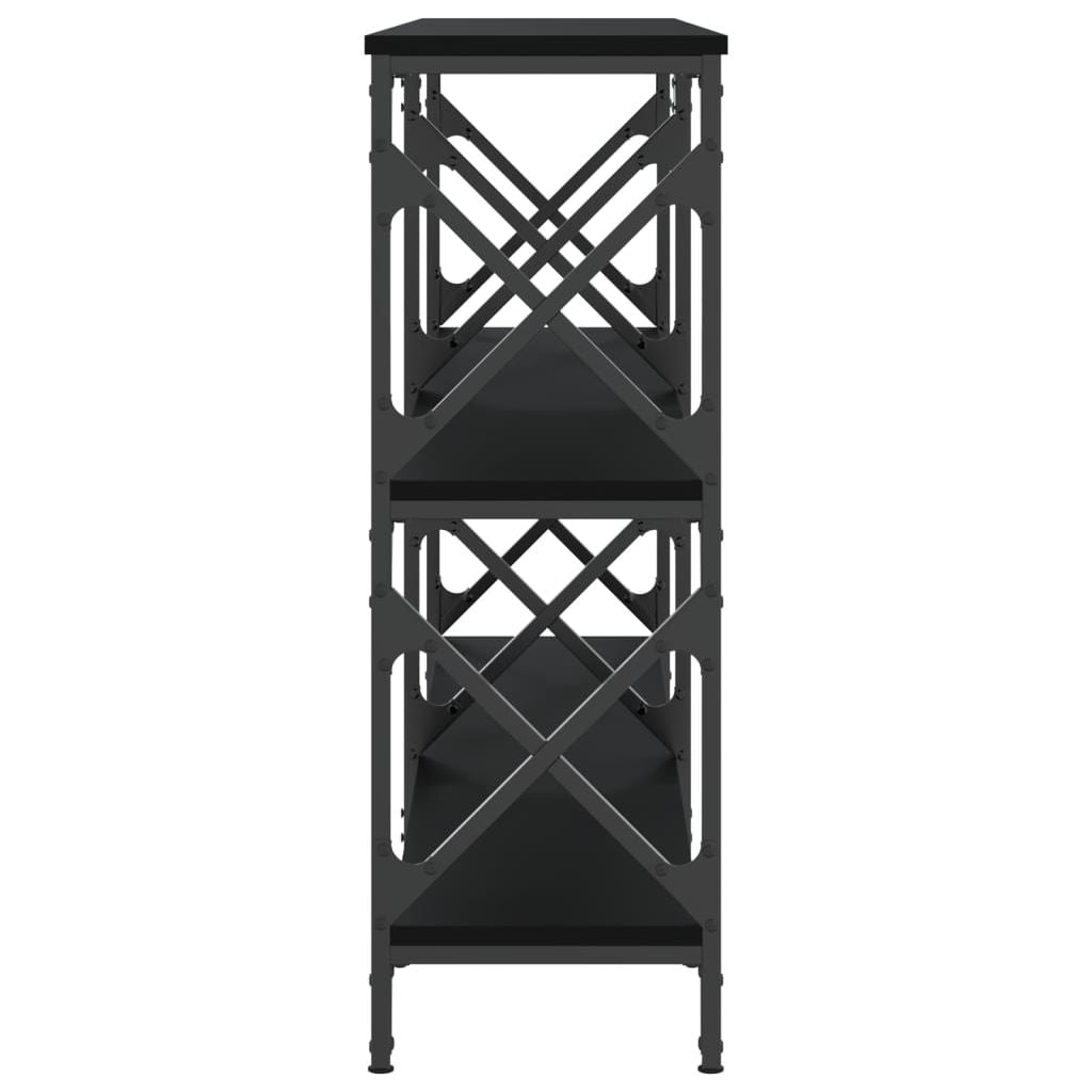 Konsolinis staliukas, juodas, 156x28x80,5cm, apdirbta mediena