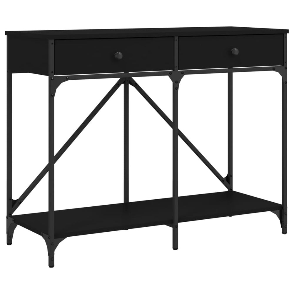 Konsolinis staliukas, juodas, 100x39x78,5cm, apdirbta mediena