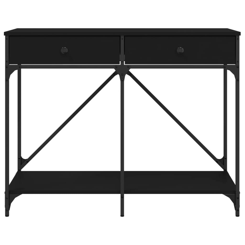 Konsolinis staliukas, juodas, 100x39x78,5cm, apdirbta mediena