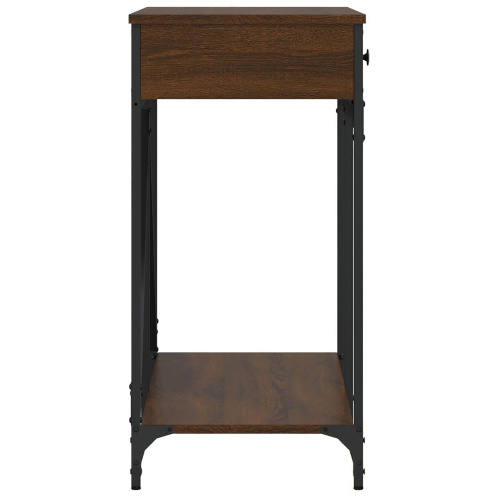 Konsolinis staliukas, rudas ąžuolo, 100x39x78,5cm, mediena