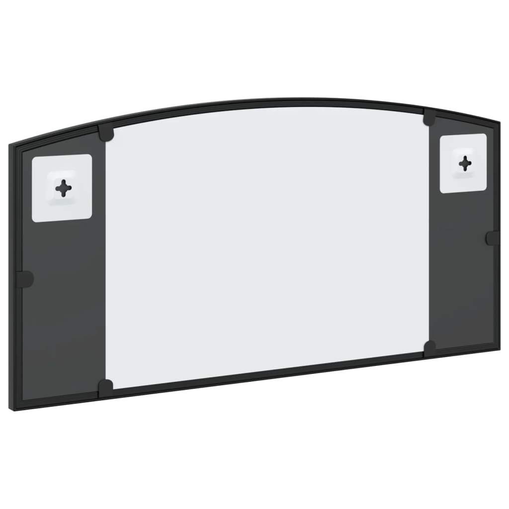 Sieninis veidrodis, juodos spalvos, 60x30 cm, geležis, arkinis