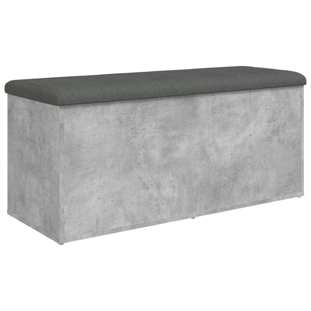 Suoliukas-daiktadėžė, betono, 102x42x45cm, apdirbta mediena