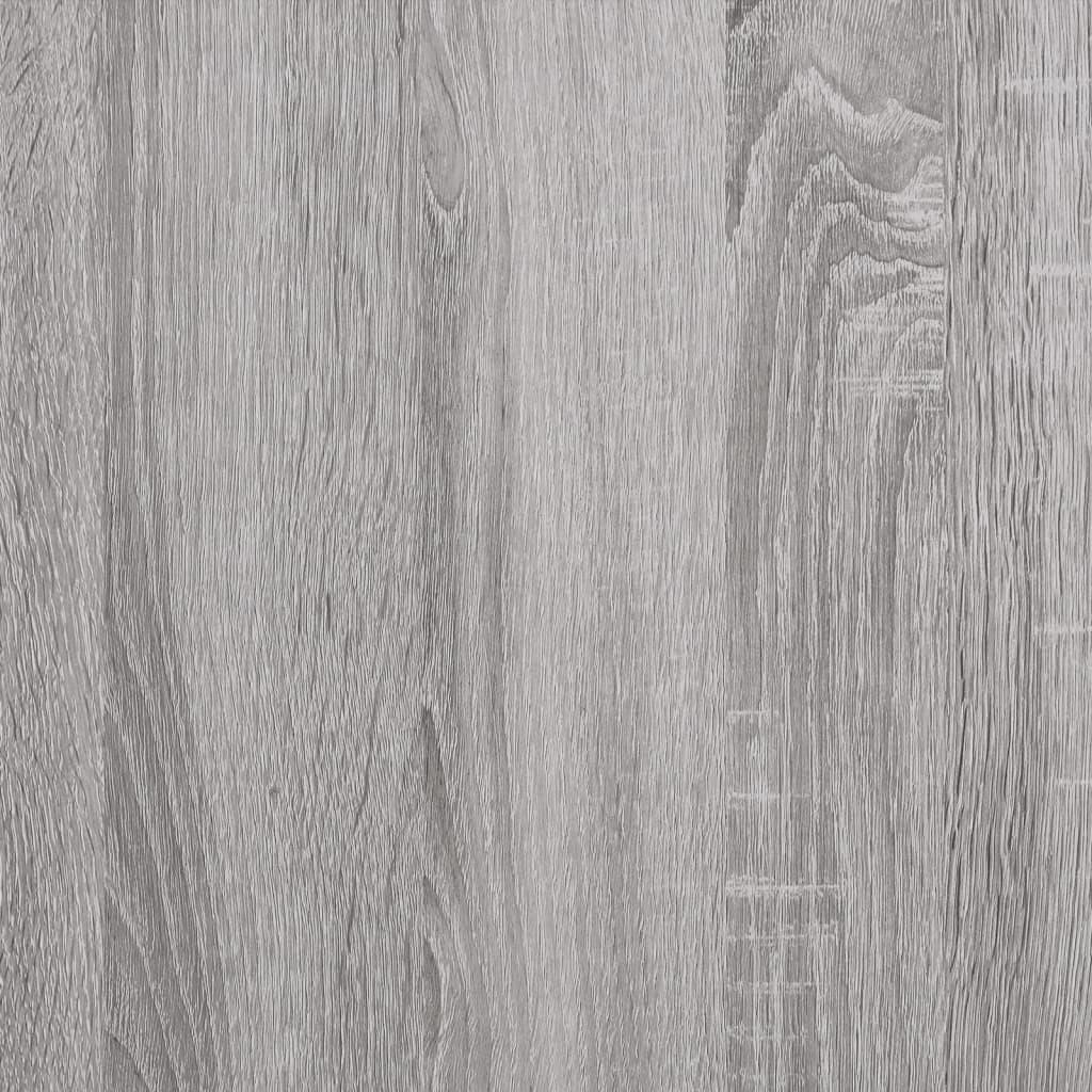 Konsolinis staliukas su lentyna, pilkas, 100x29x75cm, mediena