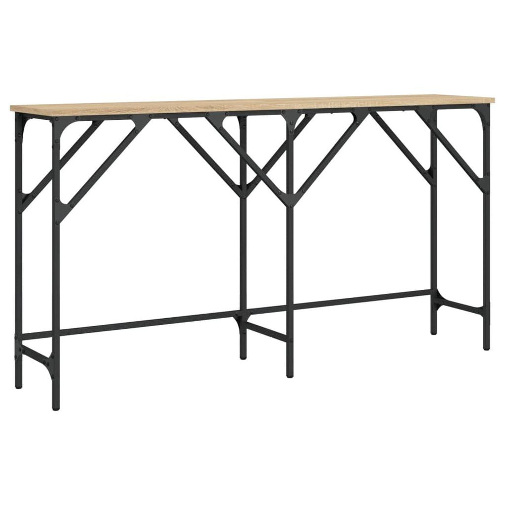 Konsolinis staliukas, ąžuolo, 140x29x75cm, apdirbta mediena