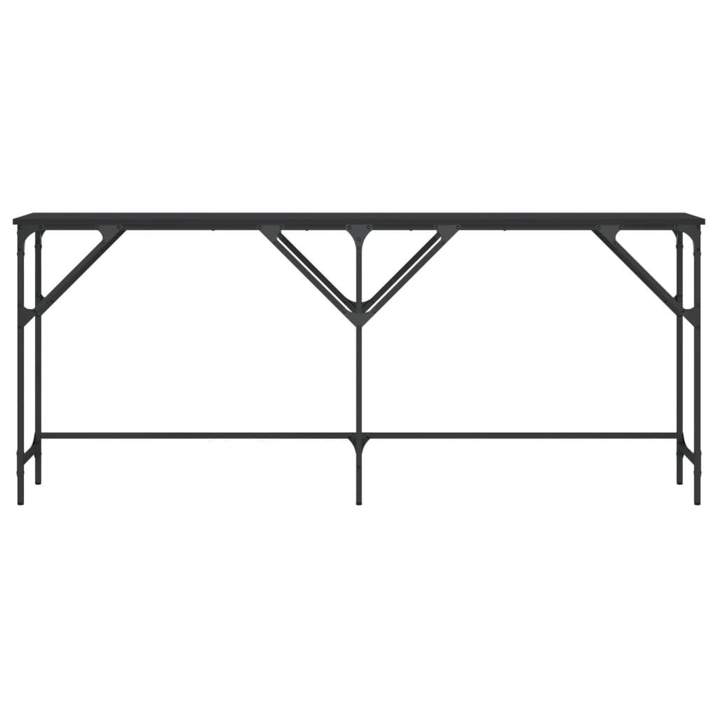Konsolinis staliukas, juodas, 180x29x75cm, apdirbta mediena