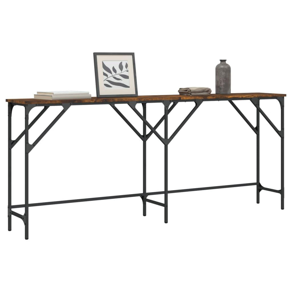 Konsolinis staliukas, dūminio ąžuolo, 180x29x75cm, mediena