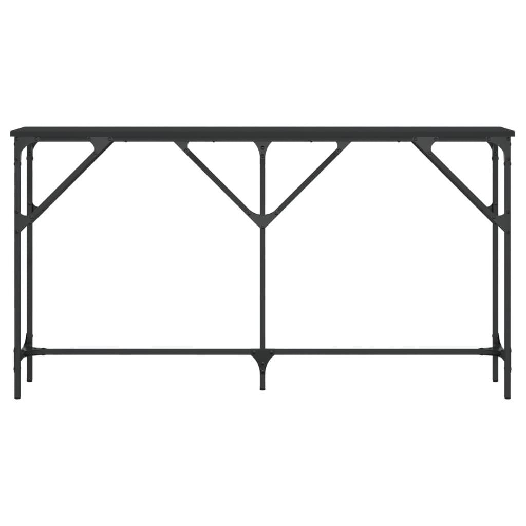 Konsolinis staliukas, juodas, 140x23x75cm, apdirbta mediena