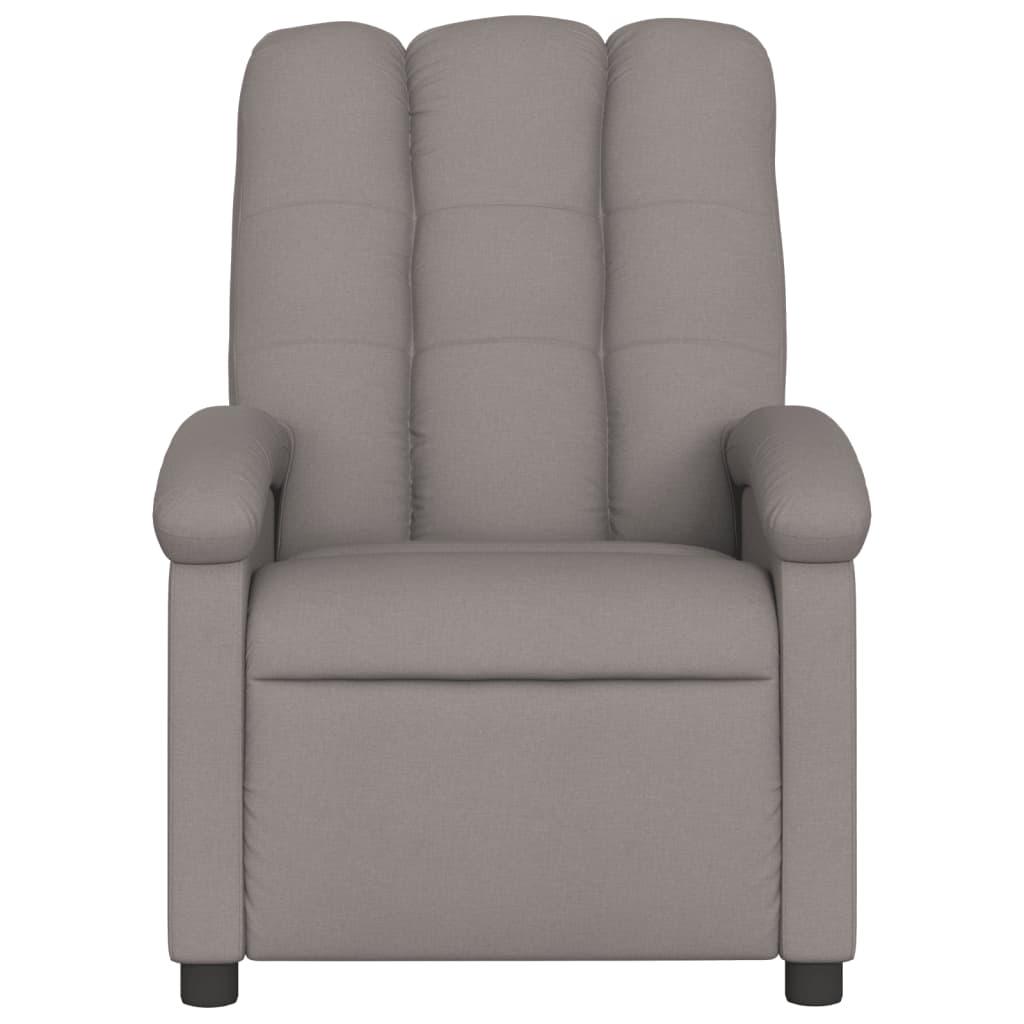 Atlošiamas krėslas, taupe spalvos, audinys