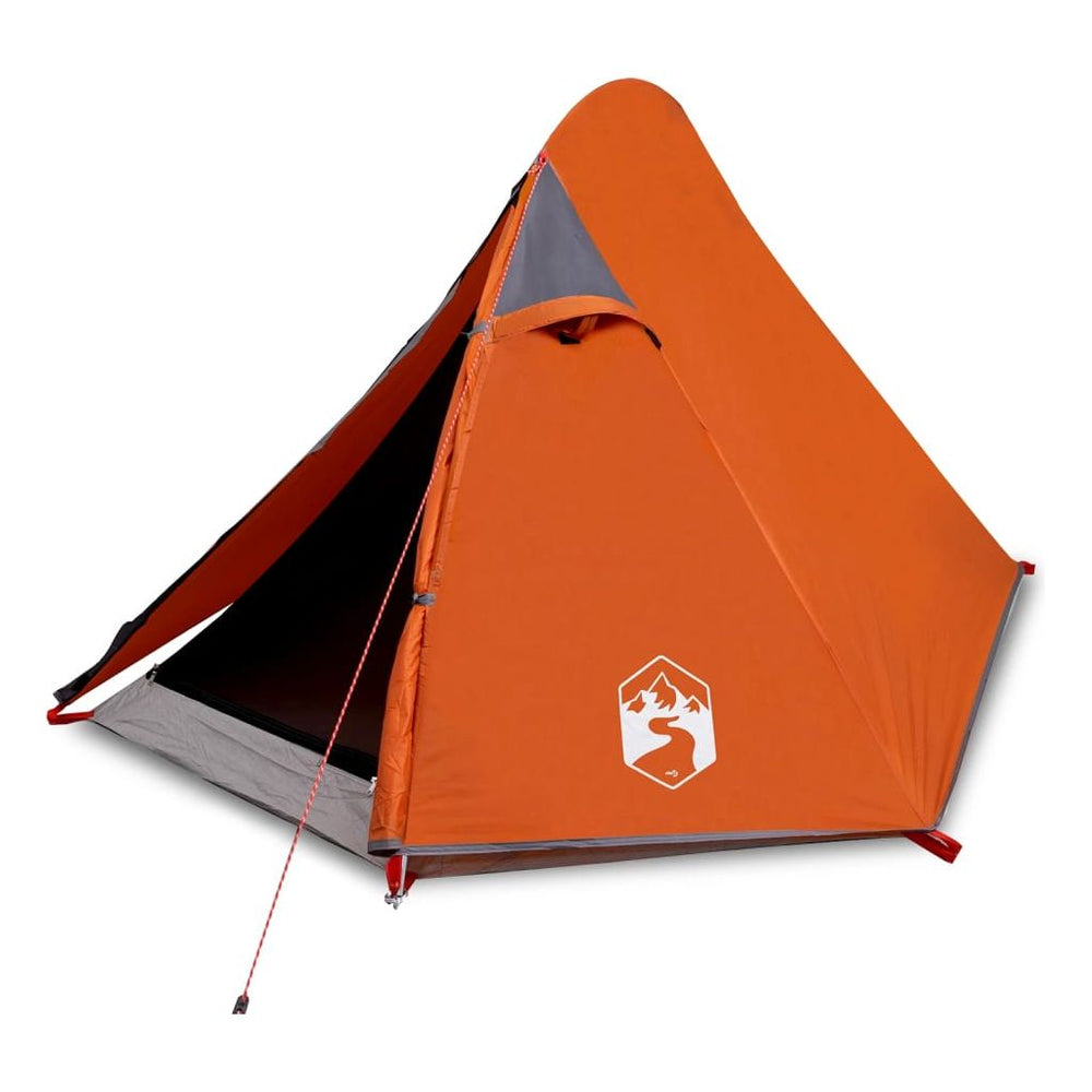 Dvivietė stovyklavimo palapinė, pilka/oranžinė, 267x154x117cm