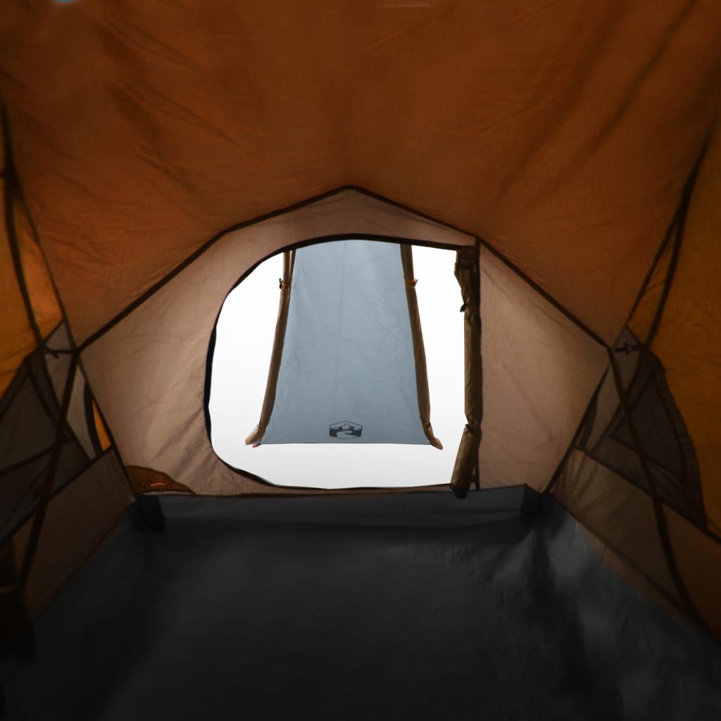 Dvivietė stovyklavimo palapinė, pilka/oranžinė, 320x140x120cm