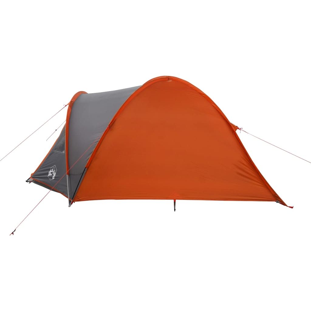 Keturvietė stovyklavimo palapinė, pilka/oranžinė, 300x250x132cm