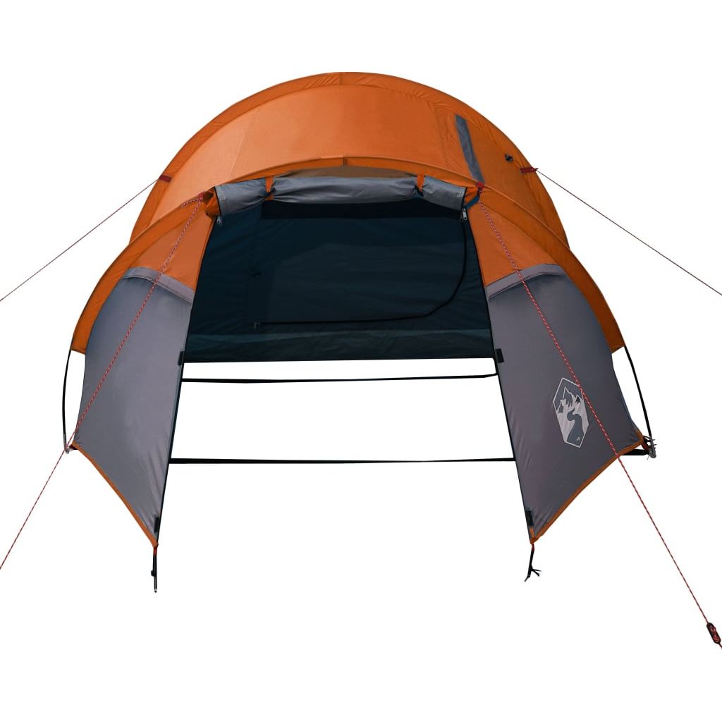 Keturvietė stovyklavimo palapinė, pilka/oranžinė, 360x135x105cm
