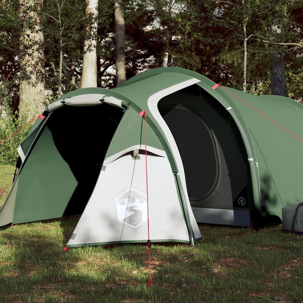 Trivietė stovyklavimo palapinė, žalia, 370x185x116cm