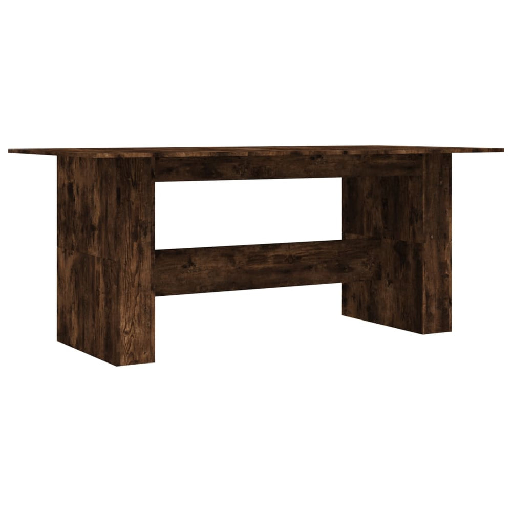 Valgomojo stalas, dūminio ąžuolo, 180x90x76cm, apdirbta mediena