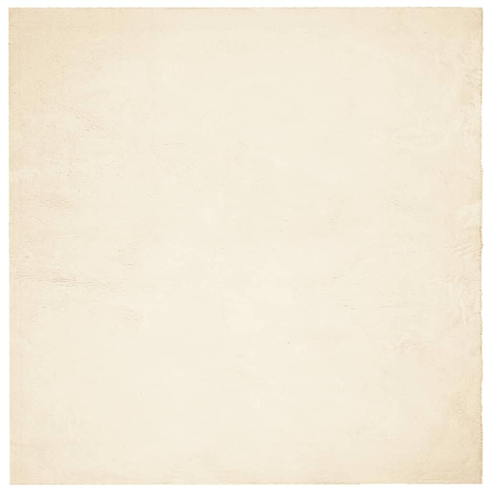 Kilimas HUARTE, kreminės spalvos, 240x240 cm, trumpi šereliai