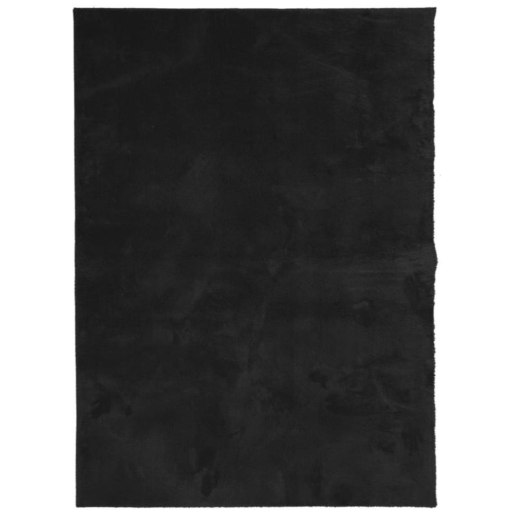Kilimas HUARTE, juodas, 240x340cm, trumpi šereliai