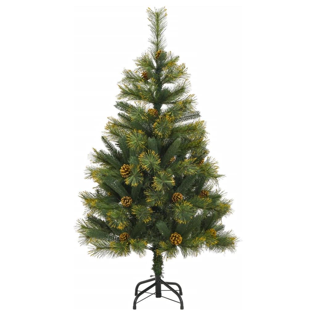 Kalėdų eglutė su šarnyrinėmis šakomis/LED/žaisliukais, 120cm