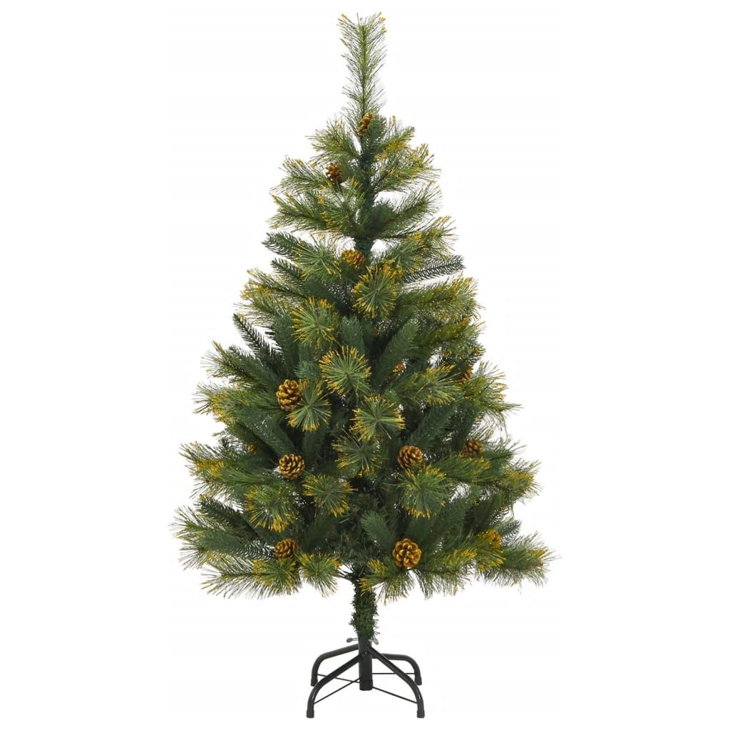 Kalėdų eglutė su šarnyrinėmis šakomis/LED/žaisliukais, 120cm