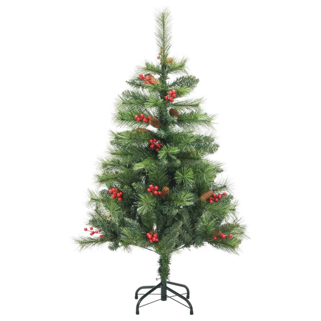 Kalėdų eglutė su šarnyrinėmis šakomis/LED/žaisliukais, 150cm