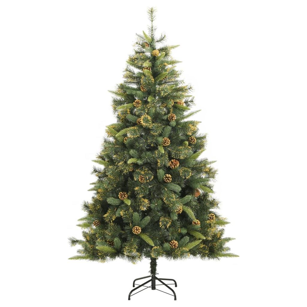 Kalėdų eglutė su šarnyrinėmis šakomis/LED/žaisliukais, 240cm