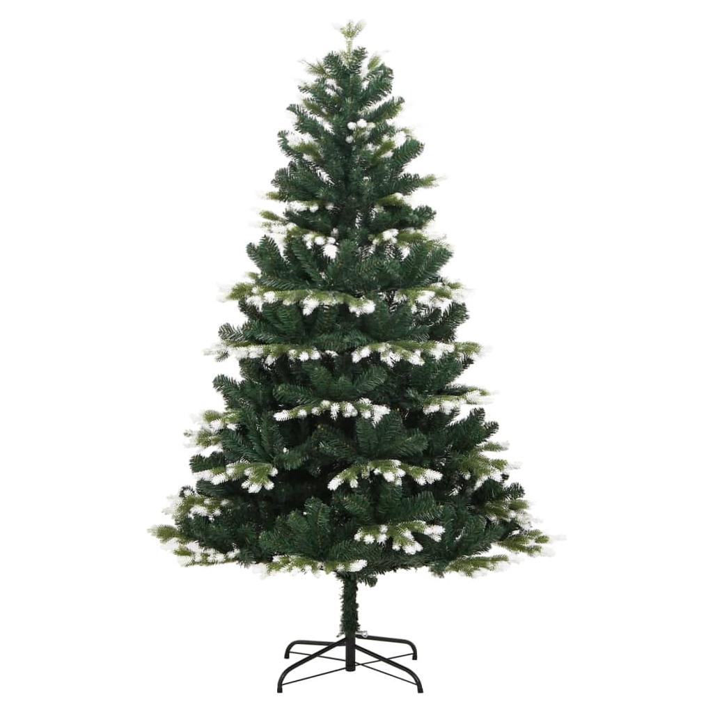 Kalėdų eglutė su šarnyrinėmis šakomis/LED/žaisliukais, 120cm