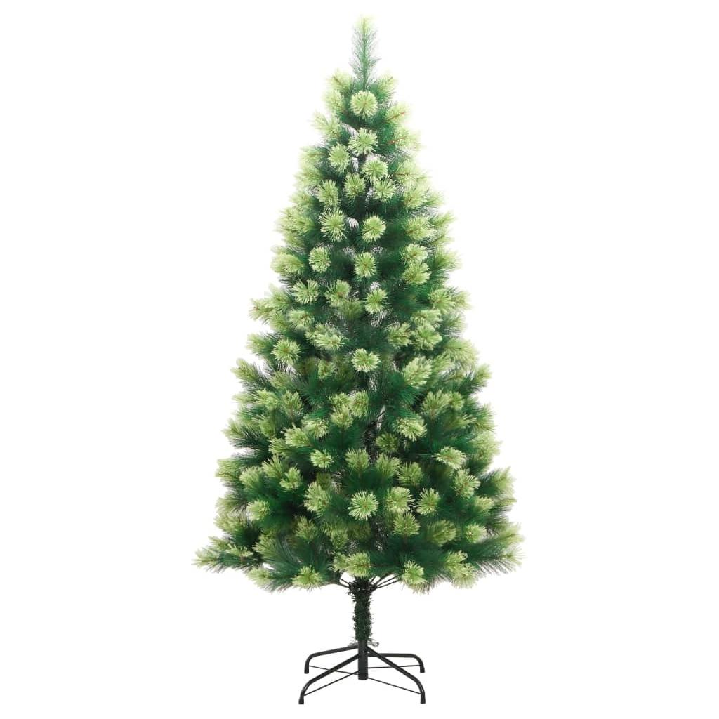Kalėdų eglutė su šarnyrinėmis šakomis/LED/žaisliukais, 240cm