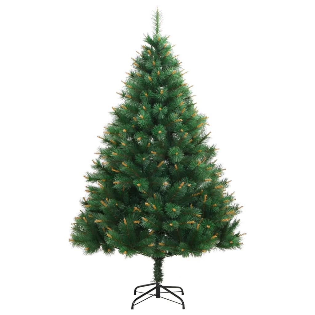 Kalėdų eglutė su šarnyrinėmis šakomis/LED/žaisliukais, 240cm