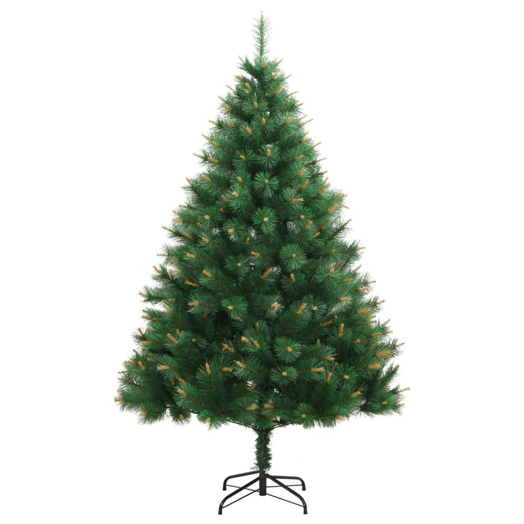 Kalėdų eglutė su šarnyrinėmis šakomis/LED/žaisliukais, 180cm