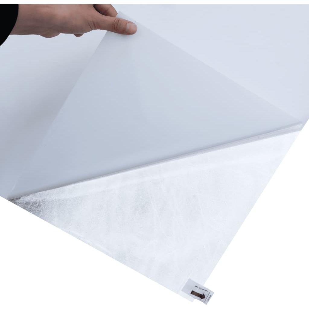 Langų plėvelė, skaidri balta, 90x500cm, PVC, statinė, matinė