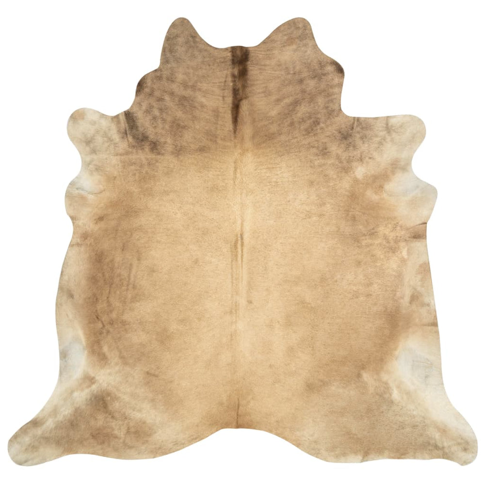 Tikros karvės odos kilimas, smėlio spalvos, 180x220cm