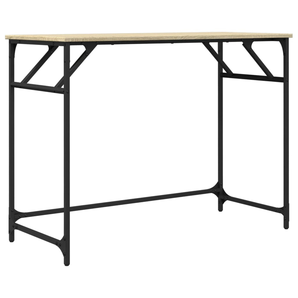 Rašomasis stalas, ąžuolo, 100x45x76cm, mediena ir plienas