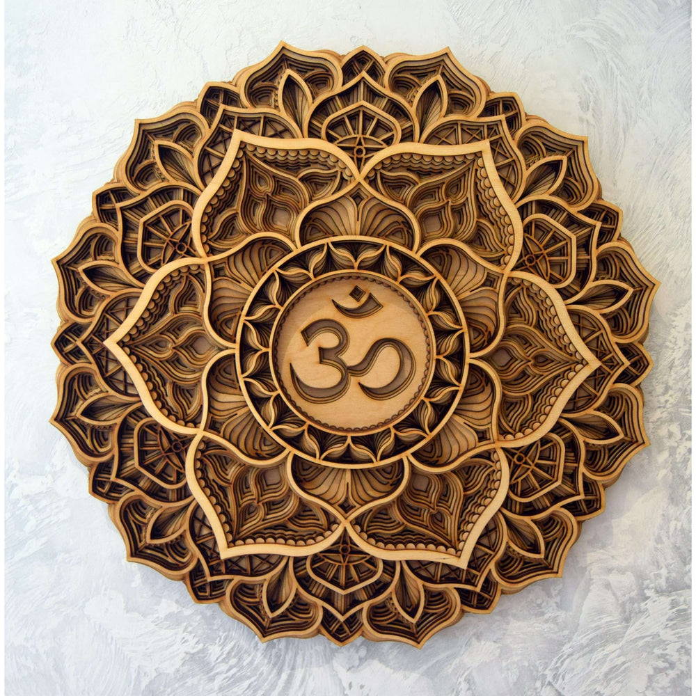 The Sacral Chakra Mandala - 30x30 Centimeters, Natural