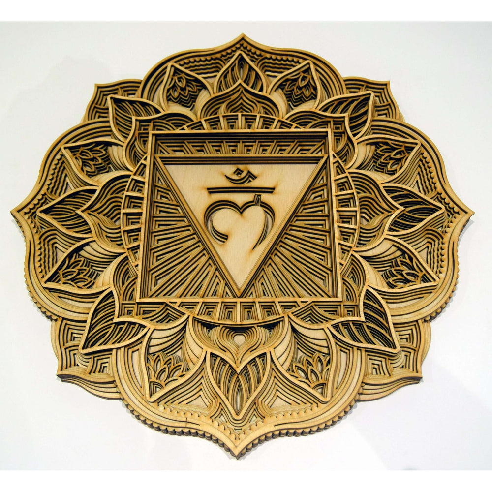 The Root Chakra Mandala - Natural, 30x30 Centimeters