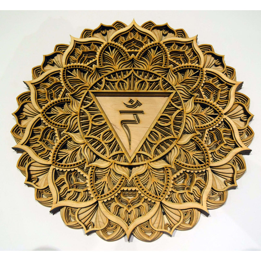 The Solar Plexus Chakra Mandala - Natural, 30x30 Centimeters