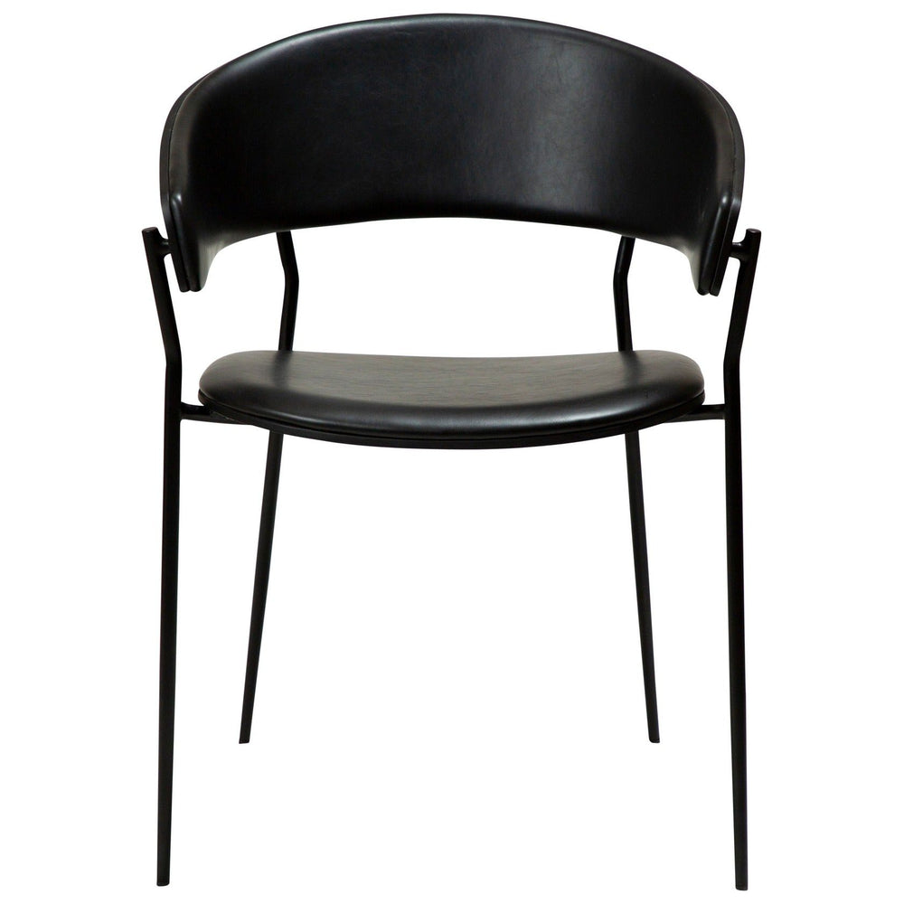 CRIB kėdė, juoda spalva, juoda nugara